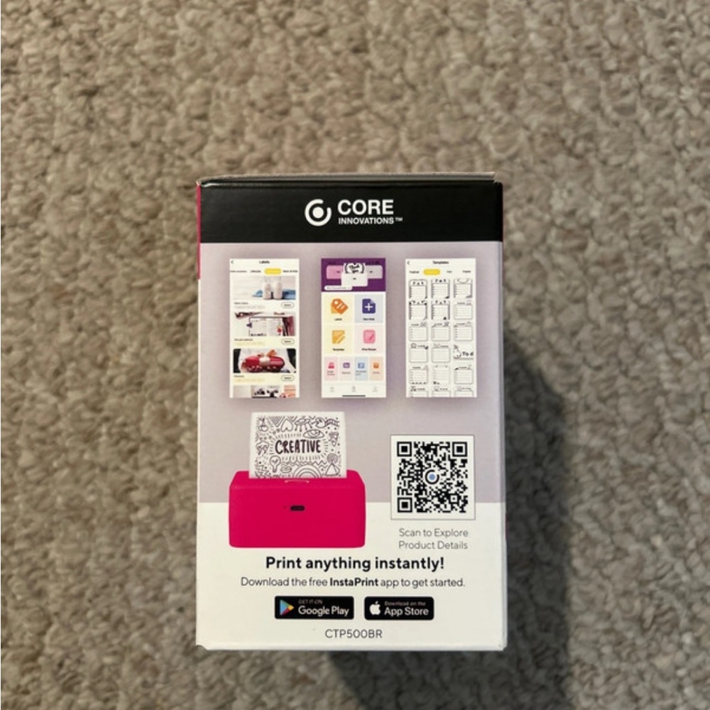 Pink Bluetooth Printer - Picture 3 of 4